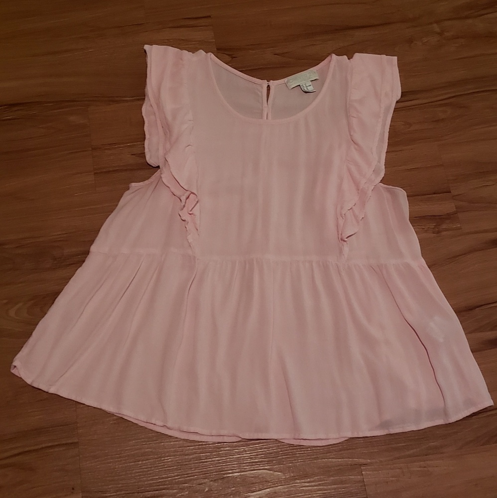 Forever21+ Light Pink Blouse